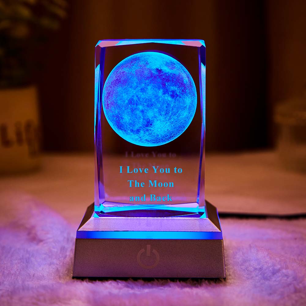 Lampe de Lune Photo & Gravée par Impression 3D Personnalisée - Pour Am -  LampeLunePhoto